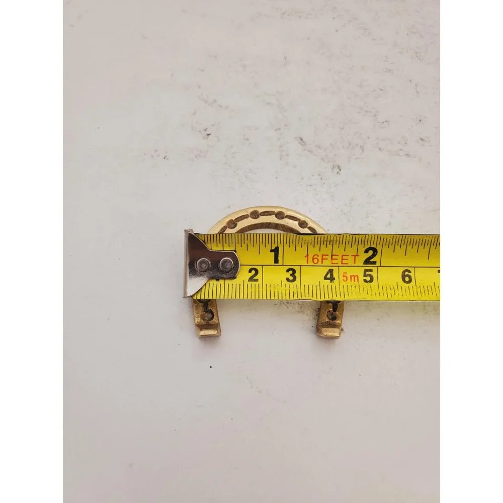 vintage brass horseshoe lucky horseshoe, horseshoe, vintage old horseshoe, - Picture 7 of 9